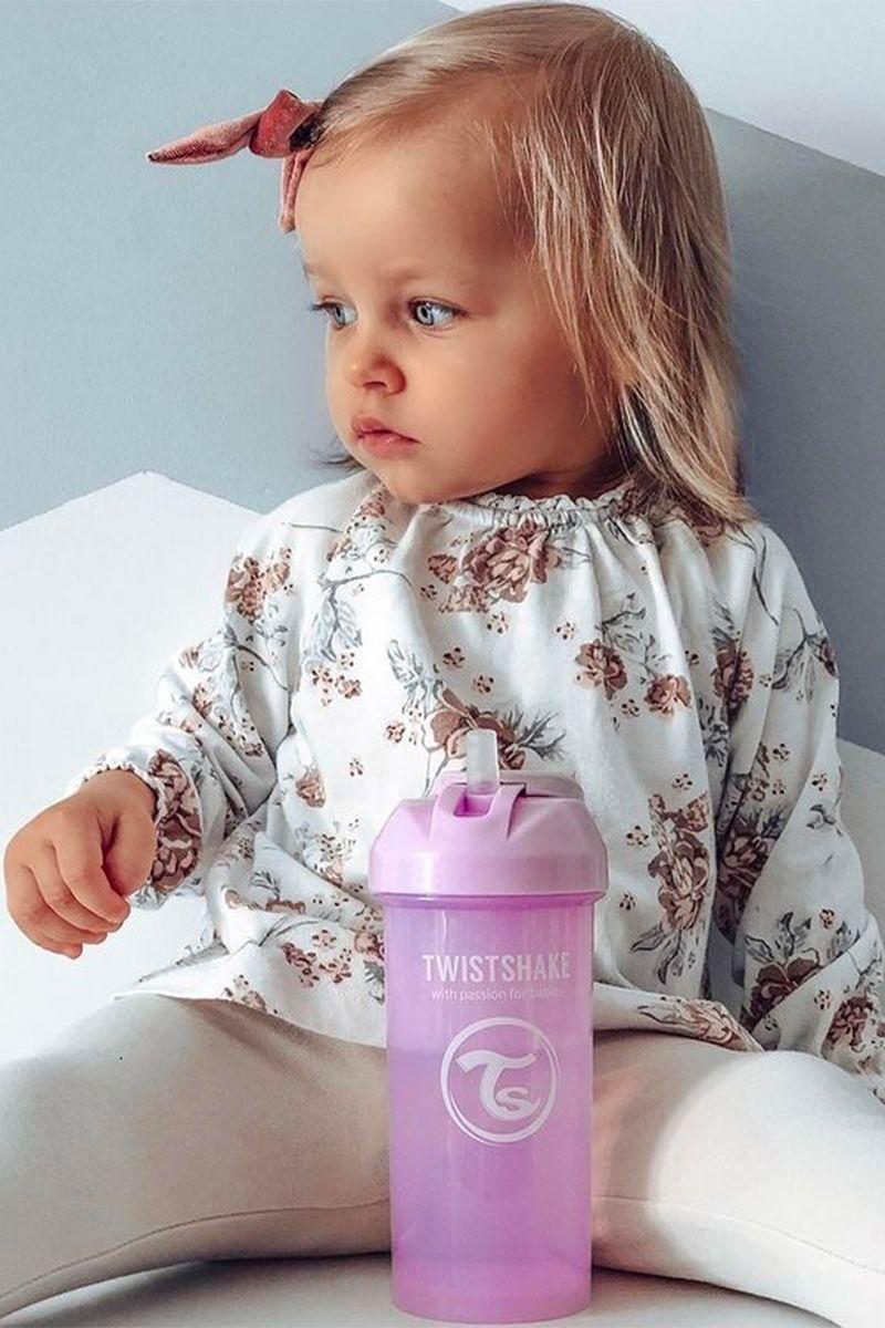 Vaso con bombilla Twistshake Straw Cup 360ml morado-2