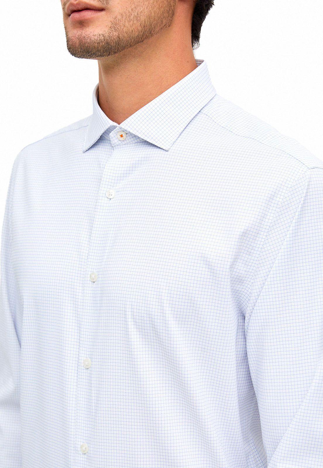 Camisa tech non iron diseño cuadros-2