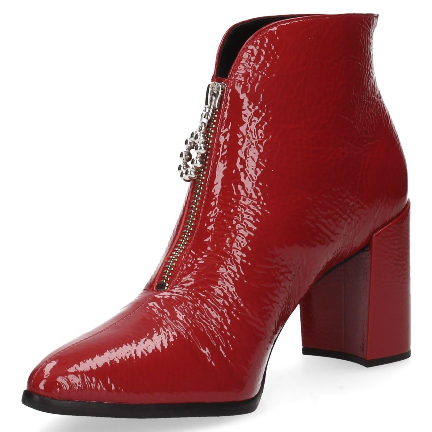 Botin Vestir Mujer Mingo - T937 Rojo-4