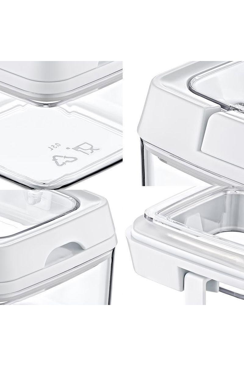 Set 4 Contenedores Hermeticos Lock Transparentes-4