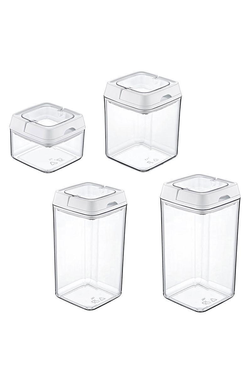 Set 4 Contenedores Hermeticos Lock Transparentes-0