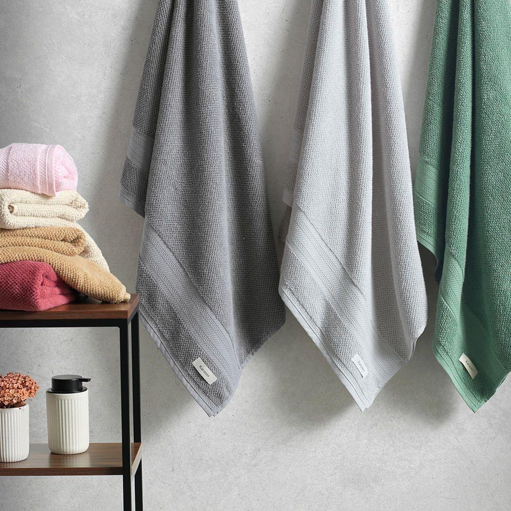 Sábana de baño Karsten Empire 380gr 86 x 150 cm Gris-2