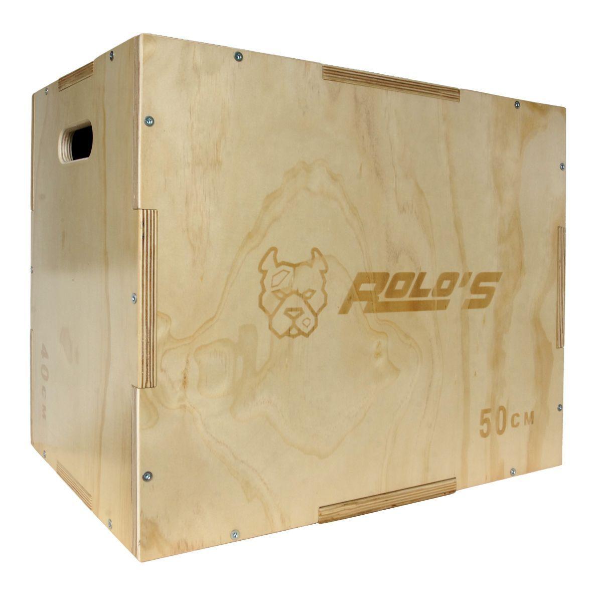 Cajón Pliométrico Salto 40x50x60 Madera-0