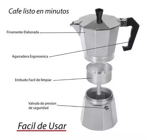 Pack X2 Maquina Cafe Cafeteras Italianas Moledor Molino Cafe -6