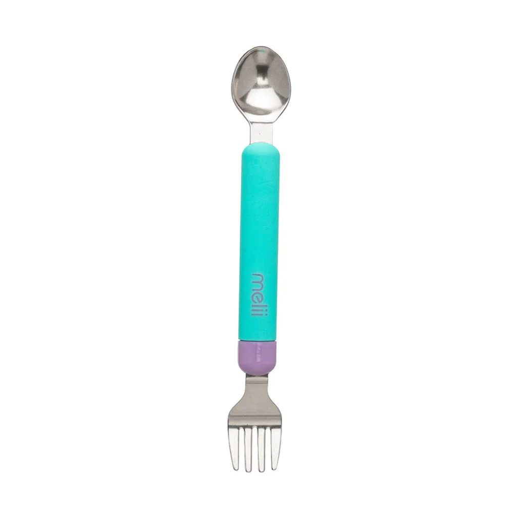 Set Cuchara Y Tenedor Desmontable Azul-Morado-2