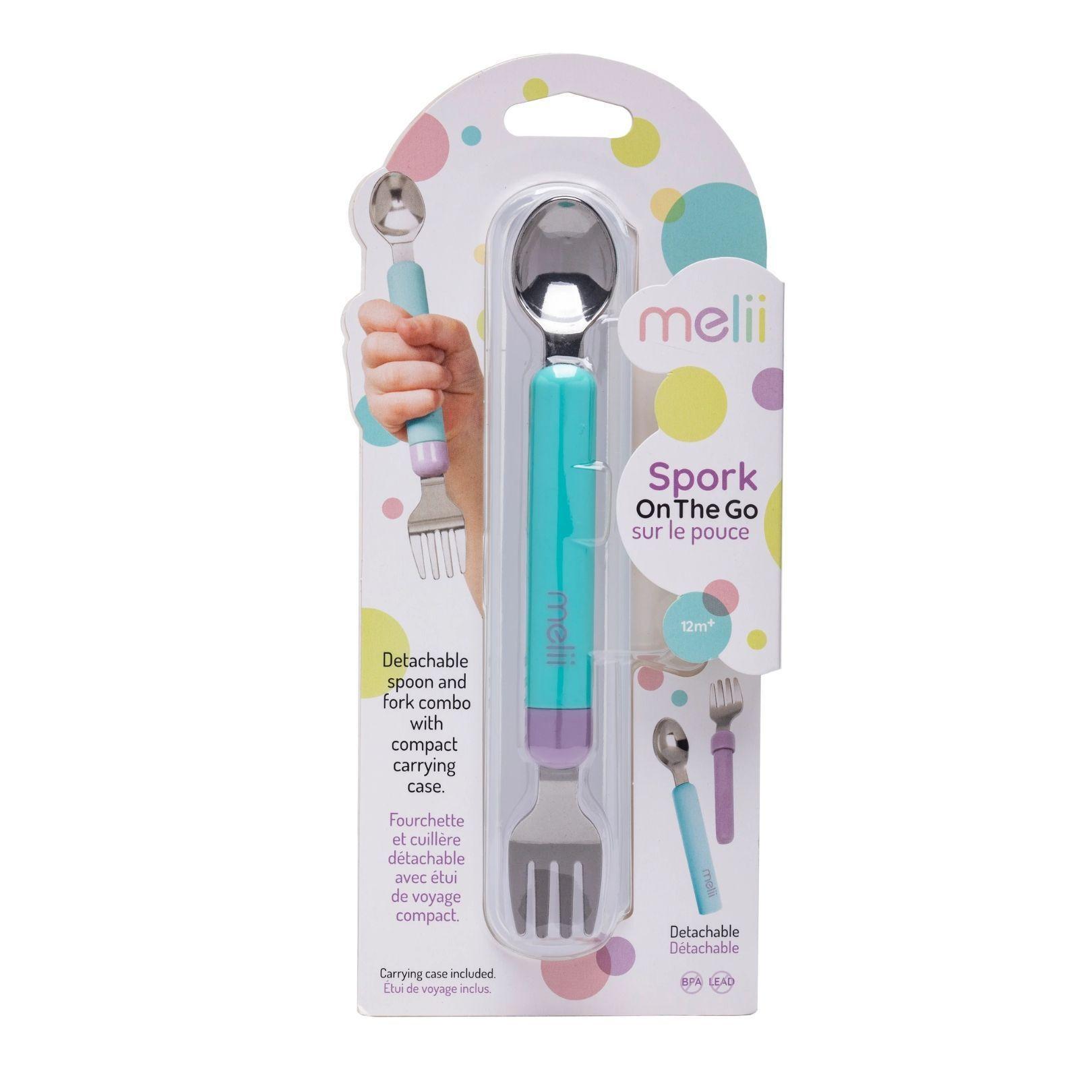 Set Cuchara Y Tenedor Desmontable Azul-Morado-3