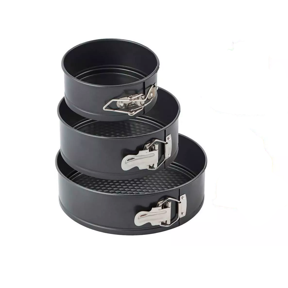 Set 3 Moldes Pasteles Tortas Queque 18cm 20cm 22cm-0