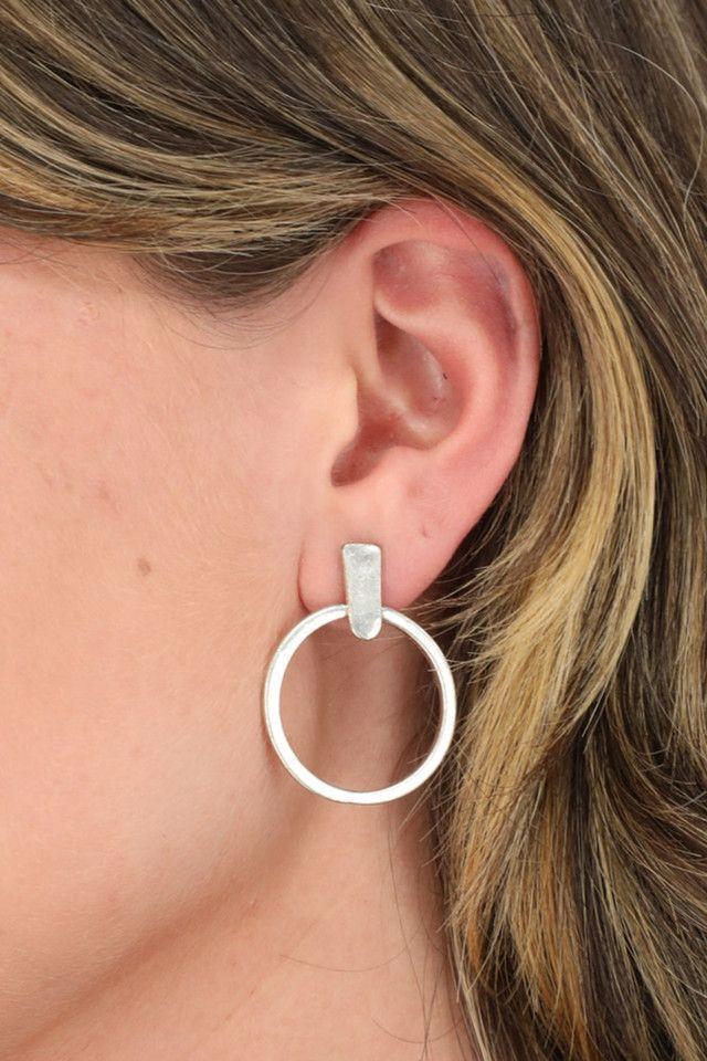 Aros Ring Plateado Humana-1