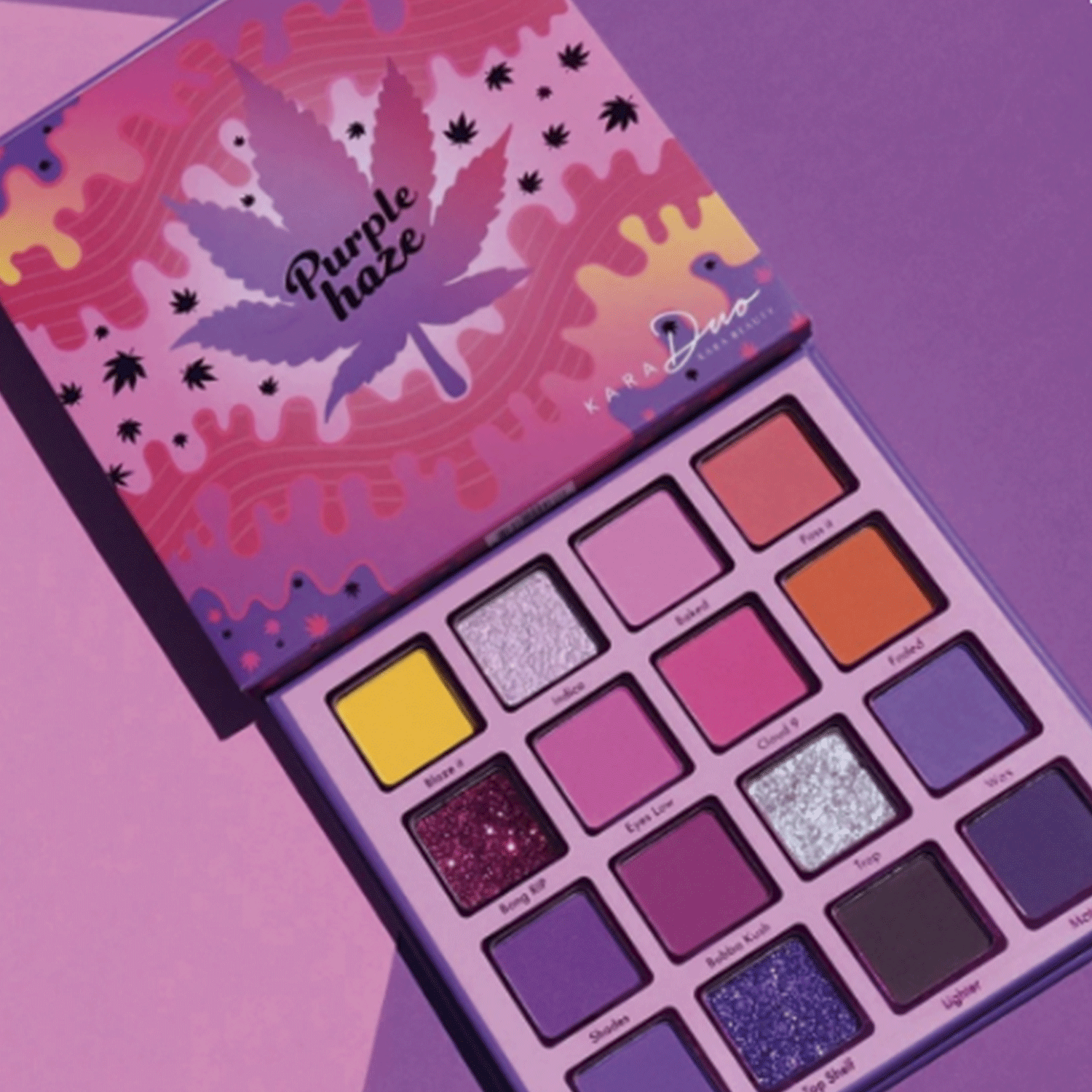Paleta de sombras “Purple Haze” Kara Duo-3