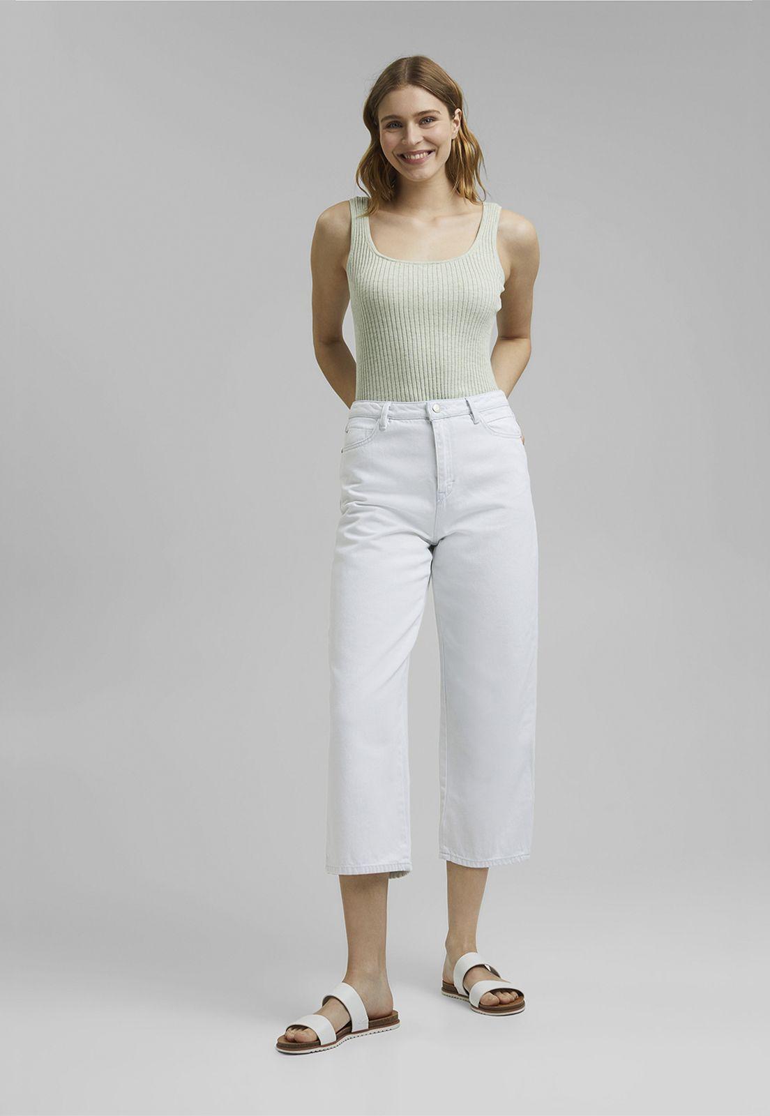 Jeans Mujer Culotte Medium Rise Esprit-0