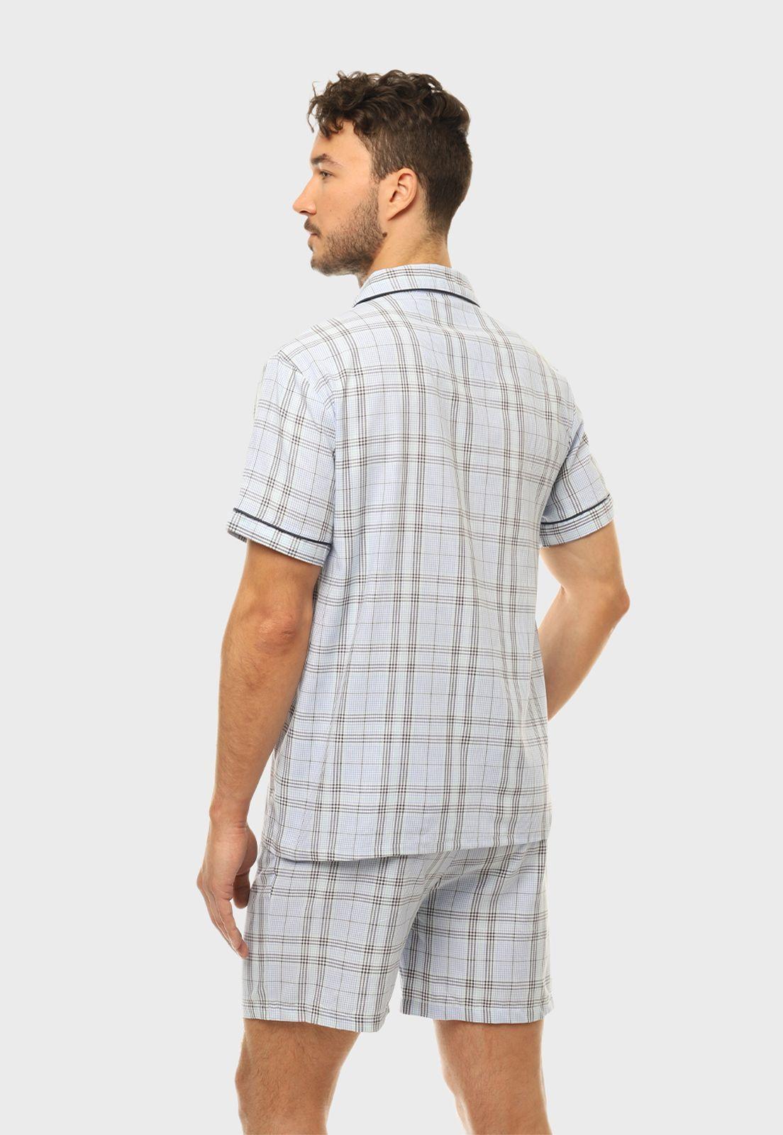 Pijama Corto Clásico Abotonado Arrow-1