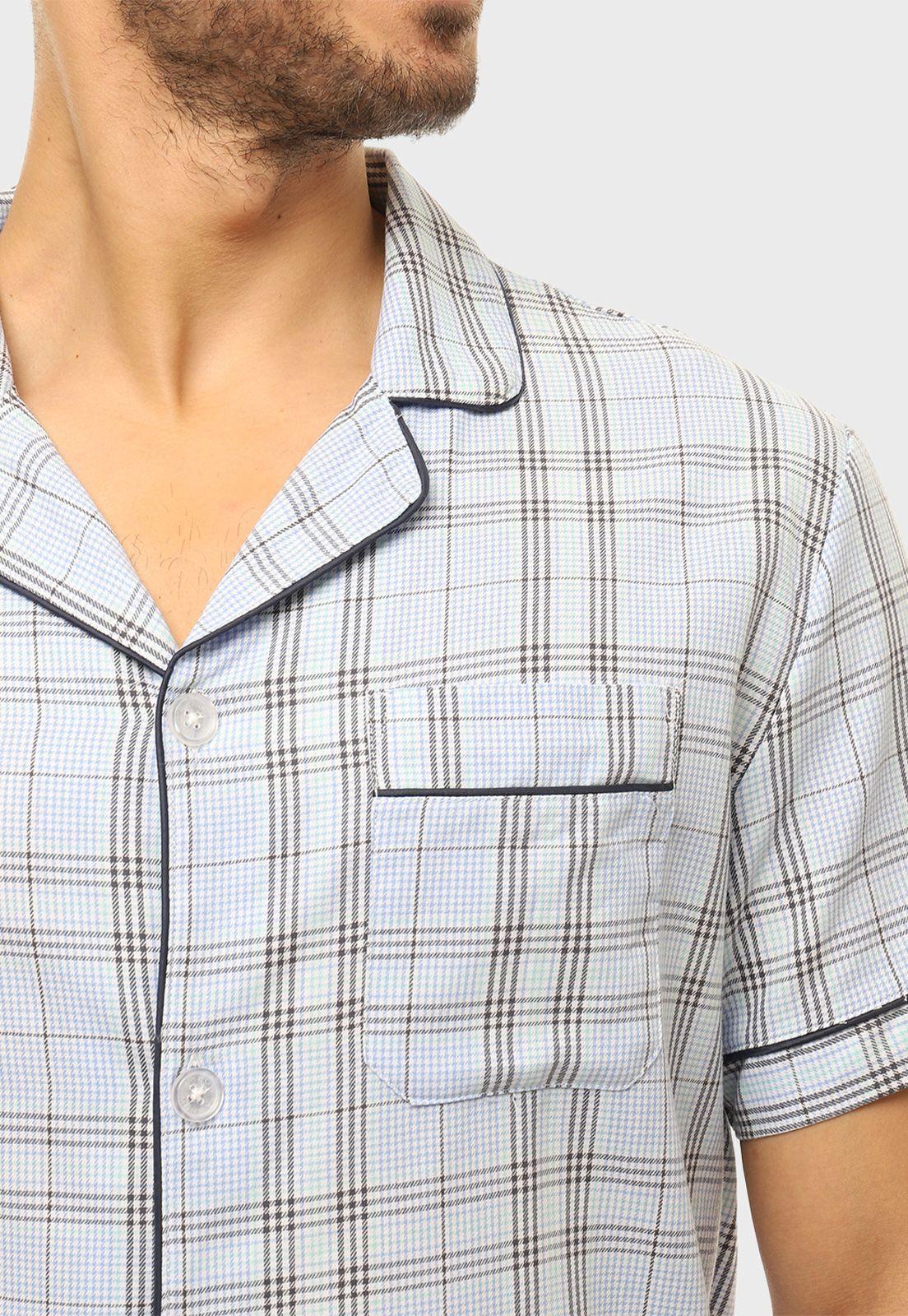 Pijama Corto Clásico Abotonado Arrow-2