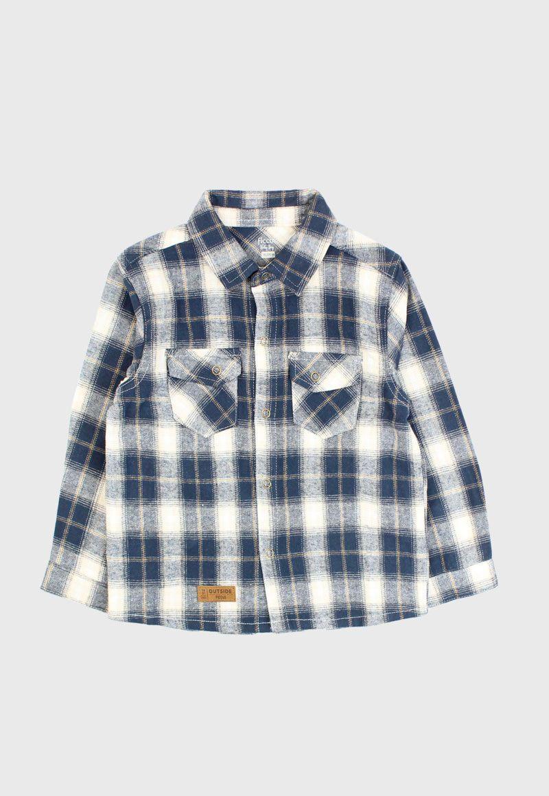 Camisa bb niño escocesa outside 146-0
