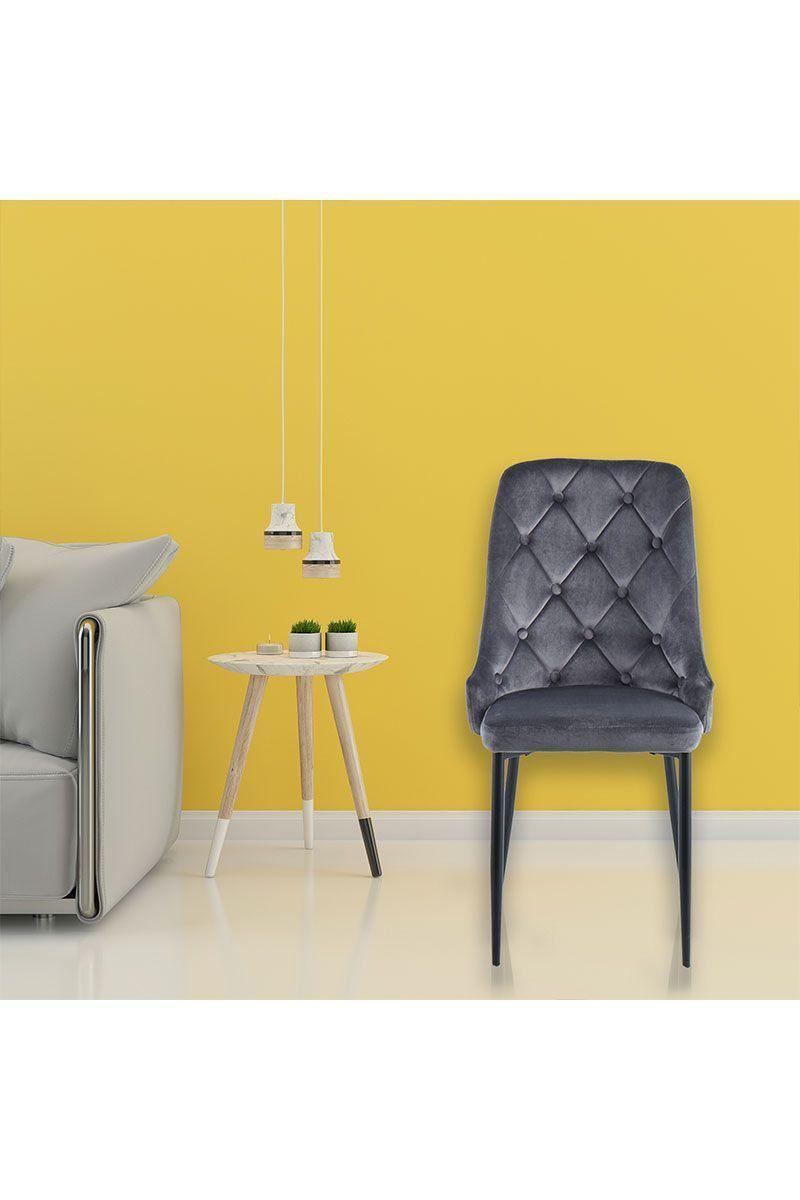 Pack 2 Sillas de Comedor Capitone Gris-5