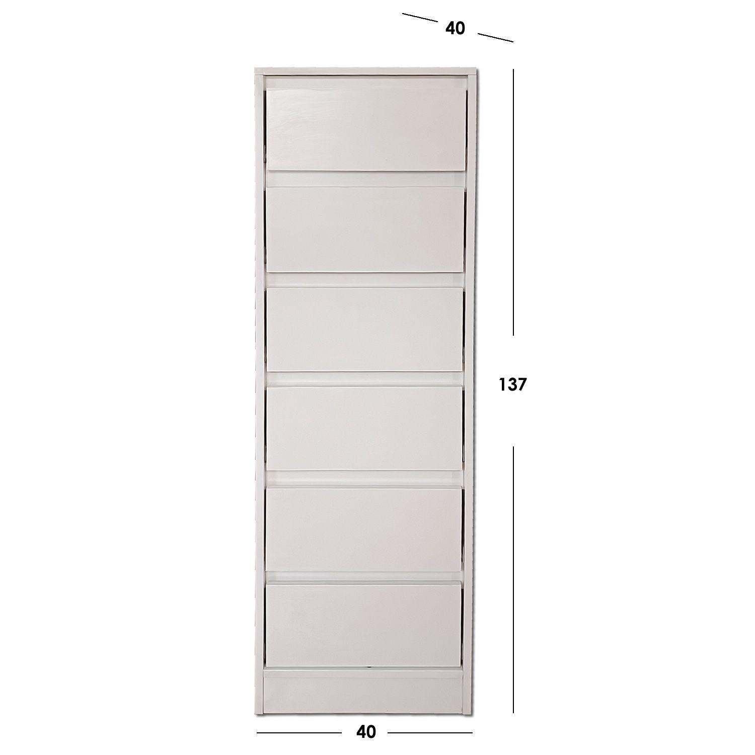 Cajonera 6 C Deco Blanco Slim-2