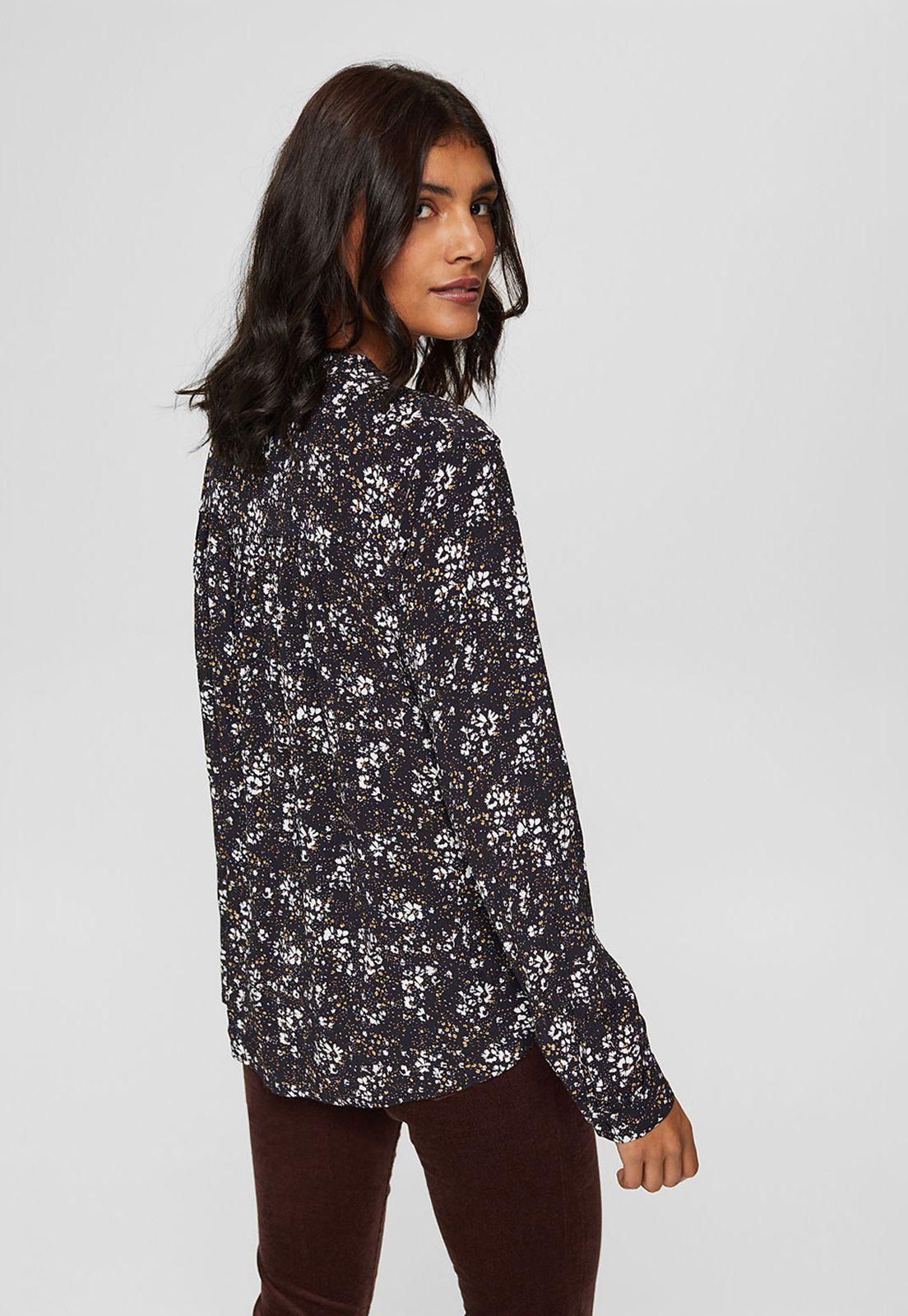 Blusa Estampada Manga Larga Con Lenzing™ Ecovero™ Esprit-1