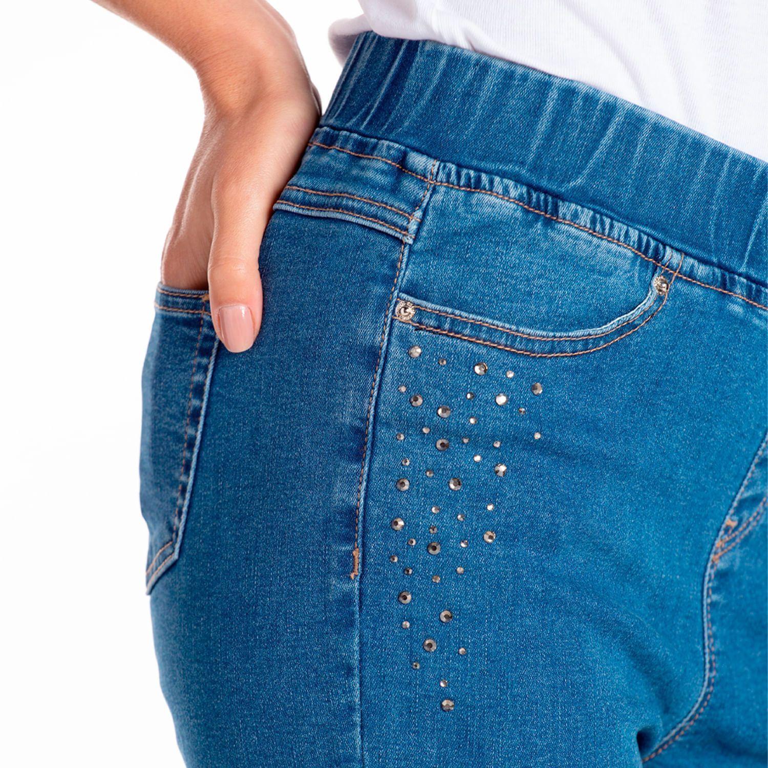 Legging Capri Jeans De Algodón Caffarena-2