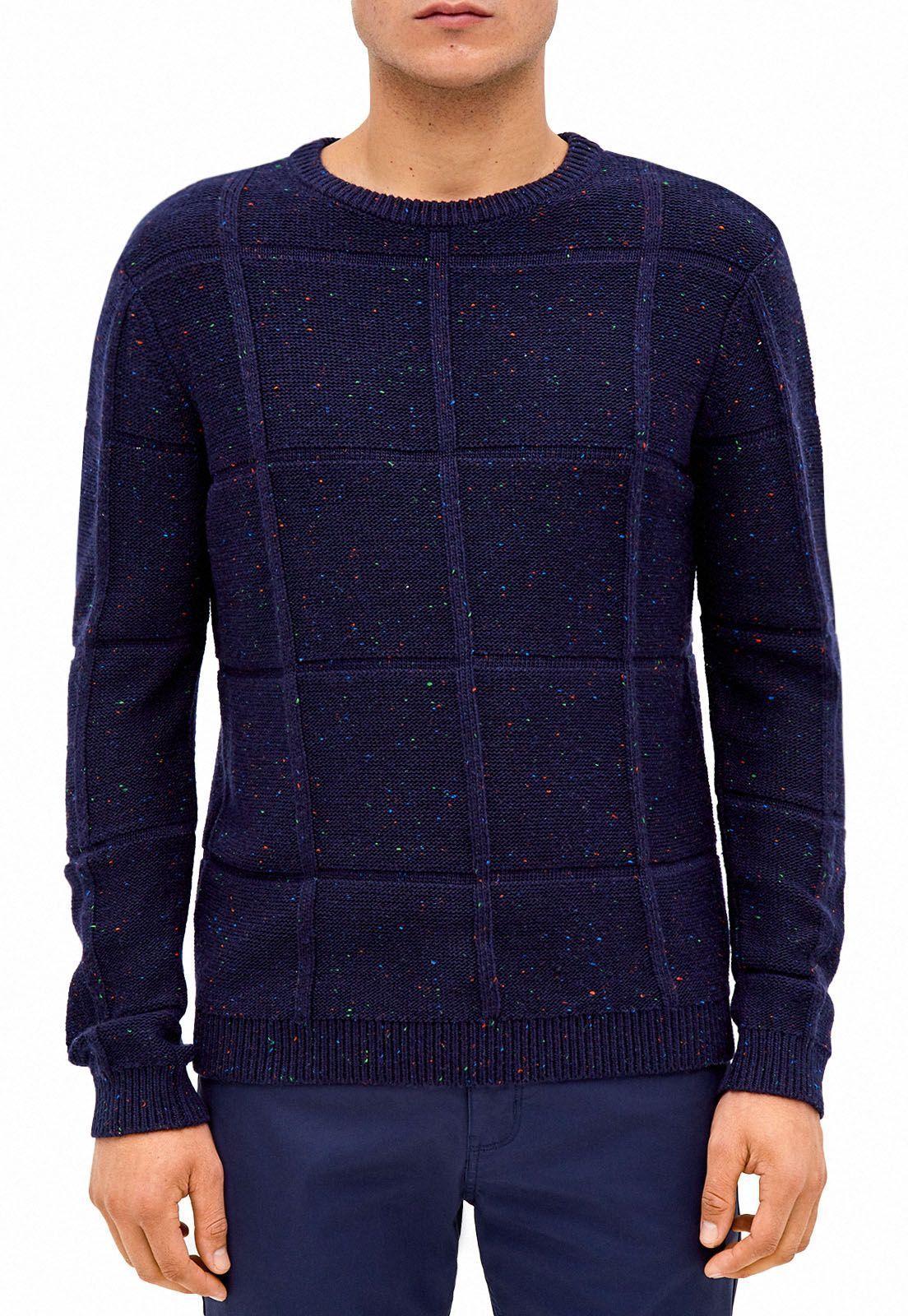 Sweater A Cuadros Navy-0