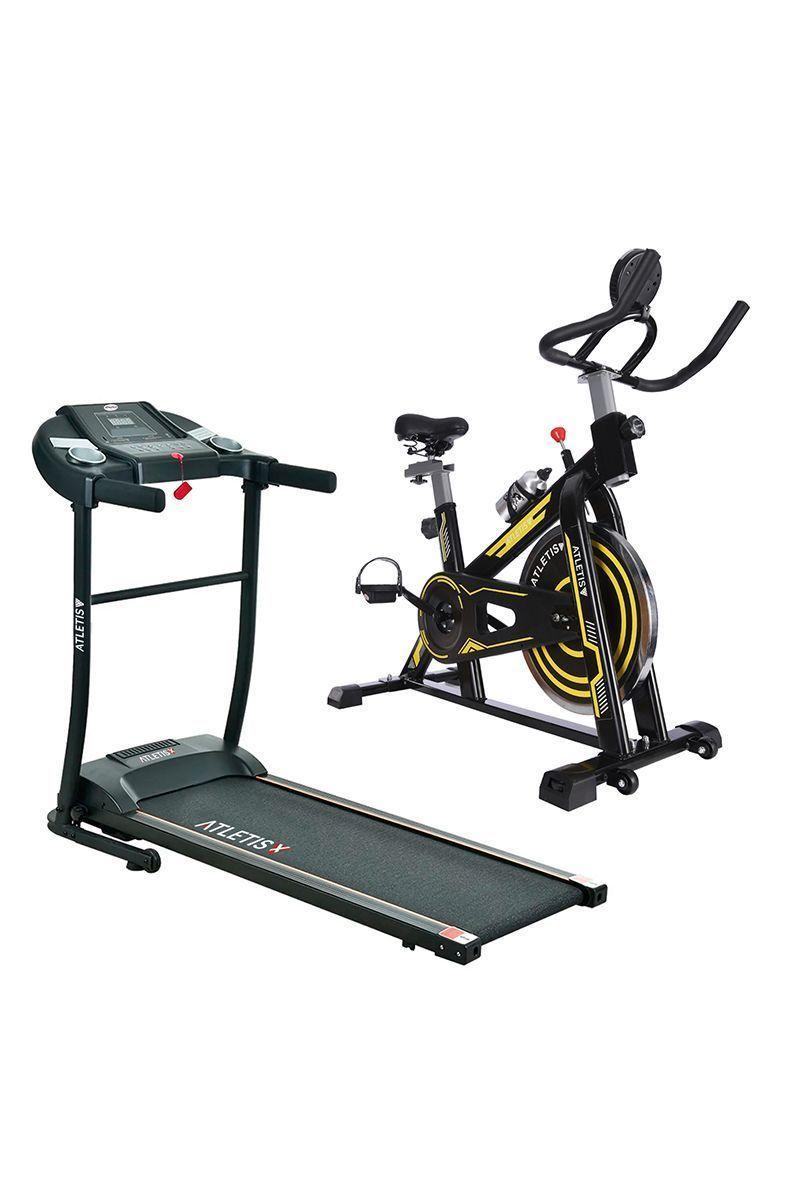 Pack Trotadora T800 +Bicicleta SpinningProII Negro-0