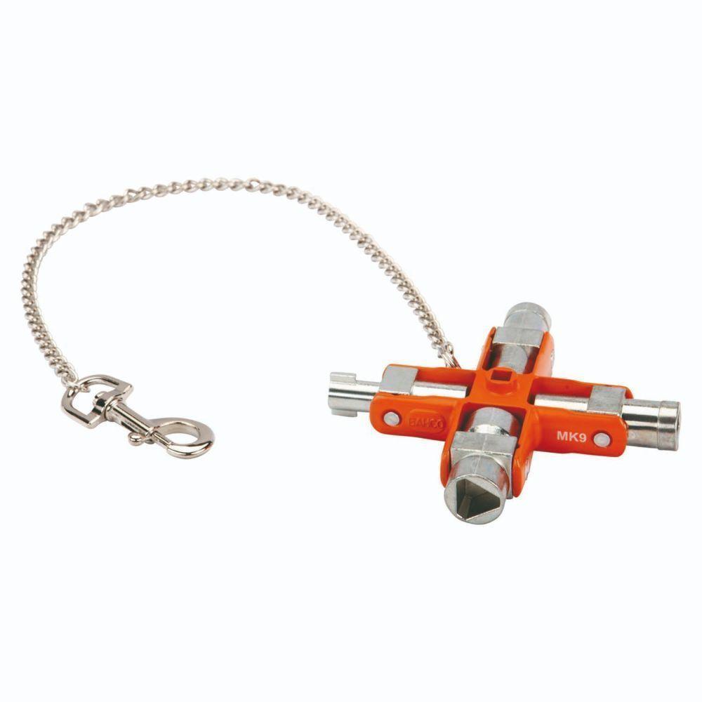 Juego De 9 Llaves Multifunción Universales Para Panel Bahco-0