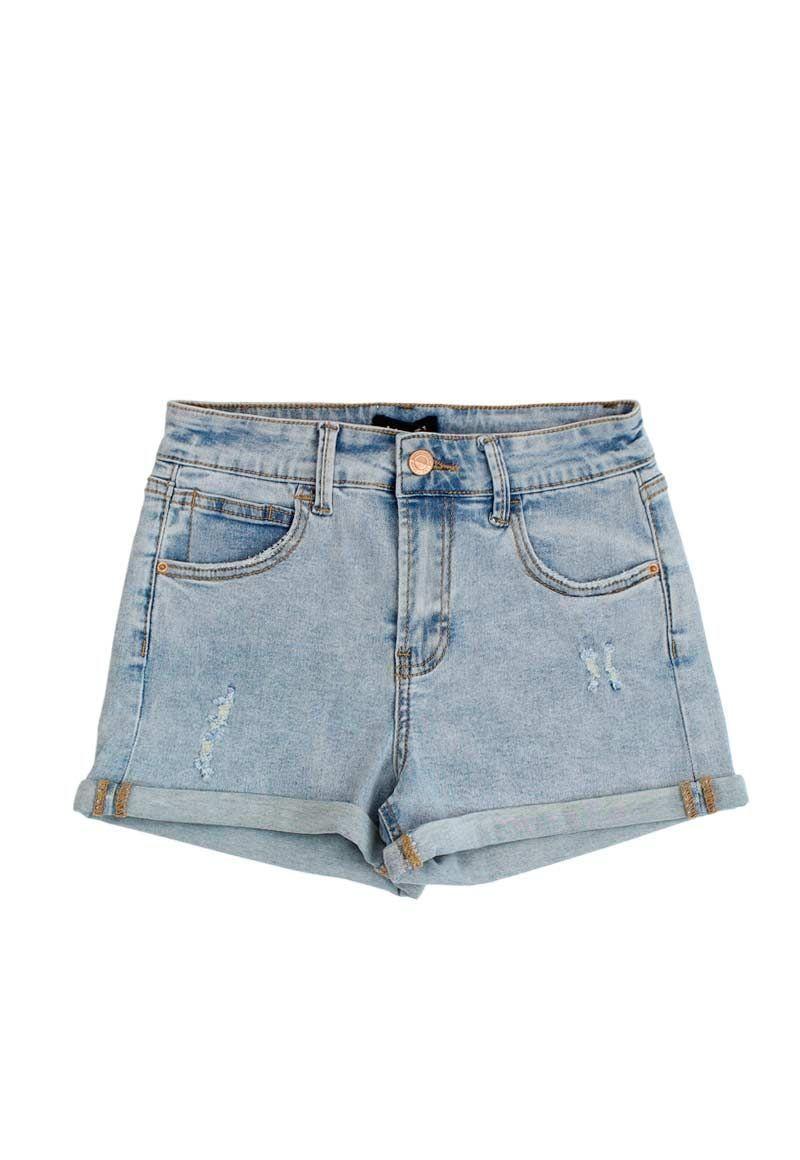 Short Teens Niña Denim Transversal Like It-0
