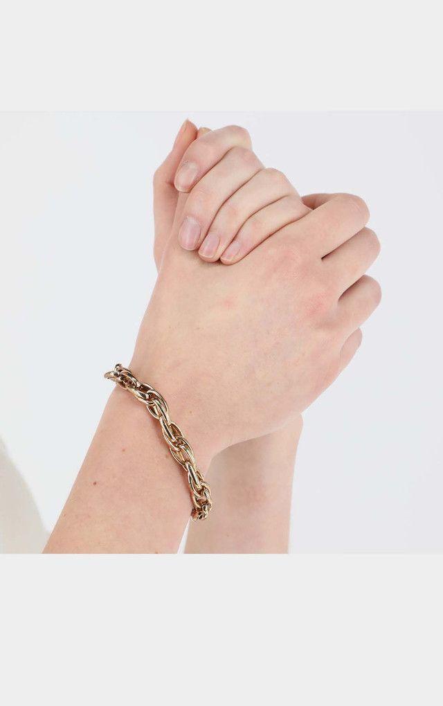 Pulsera Blanda Cadena 1  Dorada  Humana-1