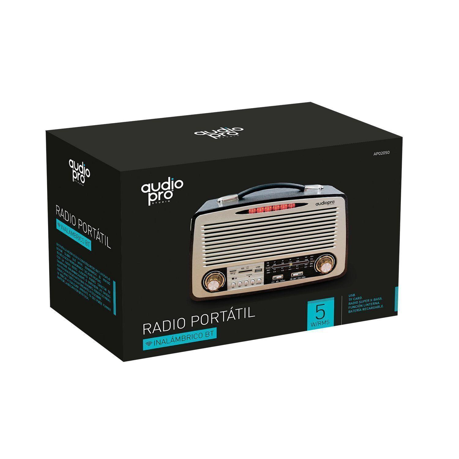 Radio Retro Bluetooth USB AM FM Audiopro-2