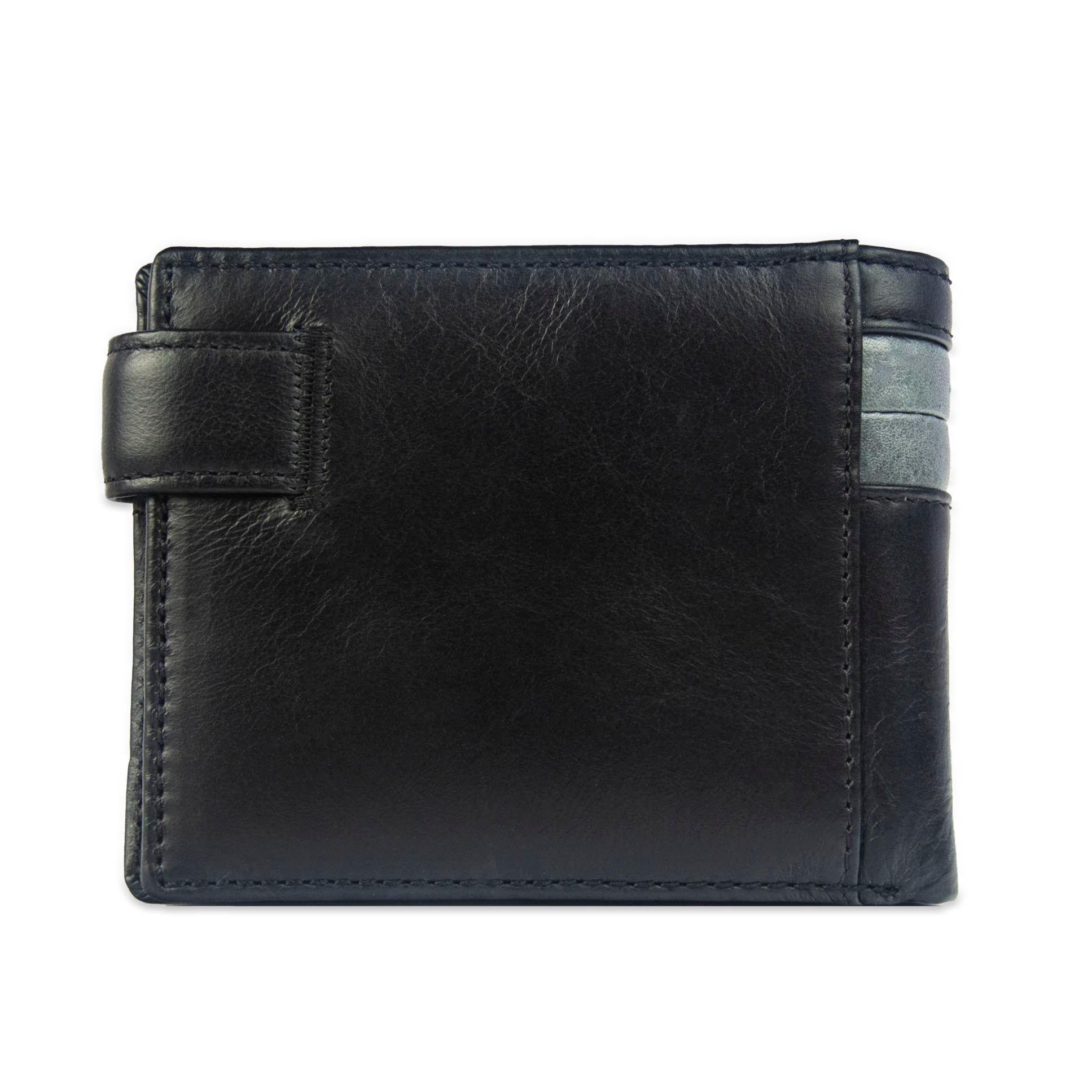 Billetera Gino Rodinis  Paolo 677 Negro/Acero Hombre-4