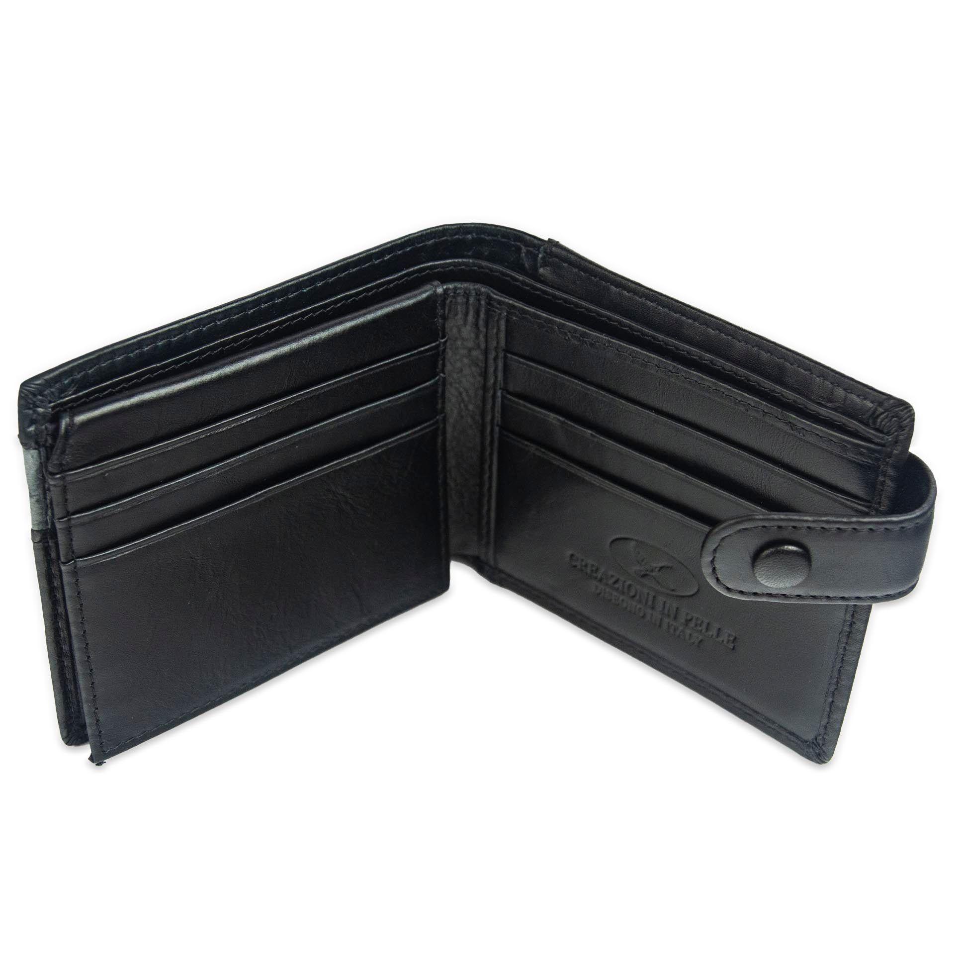 Billetera Gino Rodinis  Paolo 677 Negro/Acero Hombre-2