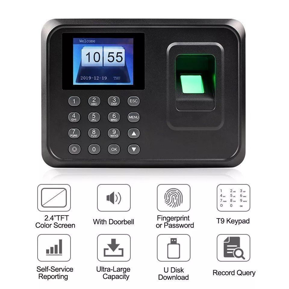  Reloj Control de Asistencia por Huella Dactilar Biométrico-2