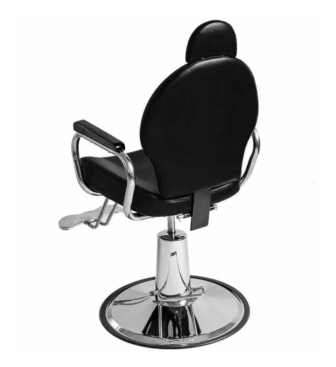 Peluqueria Barbero Silla Hidraulica Profesional Negra-3