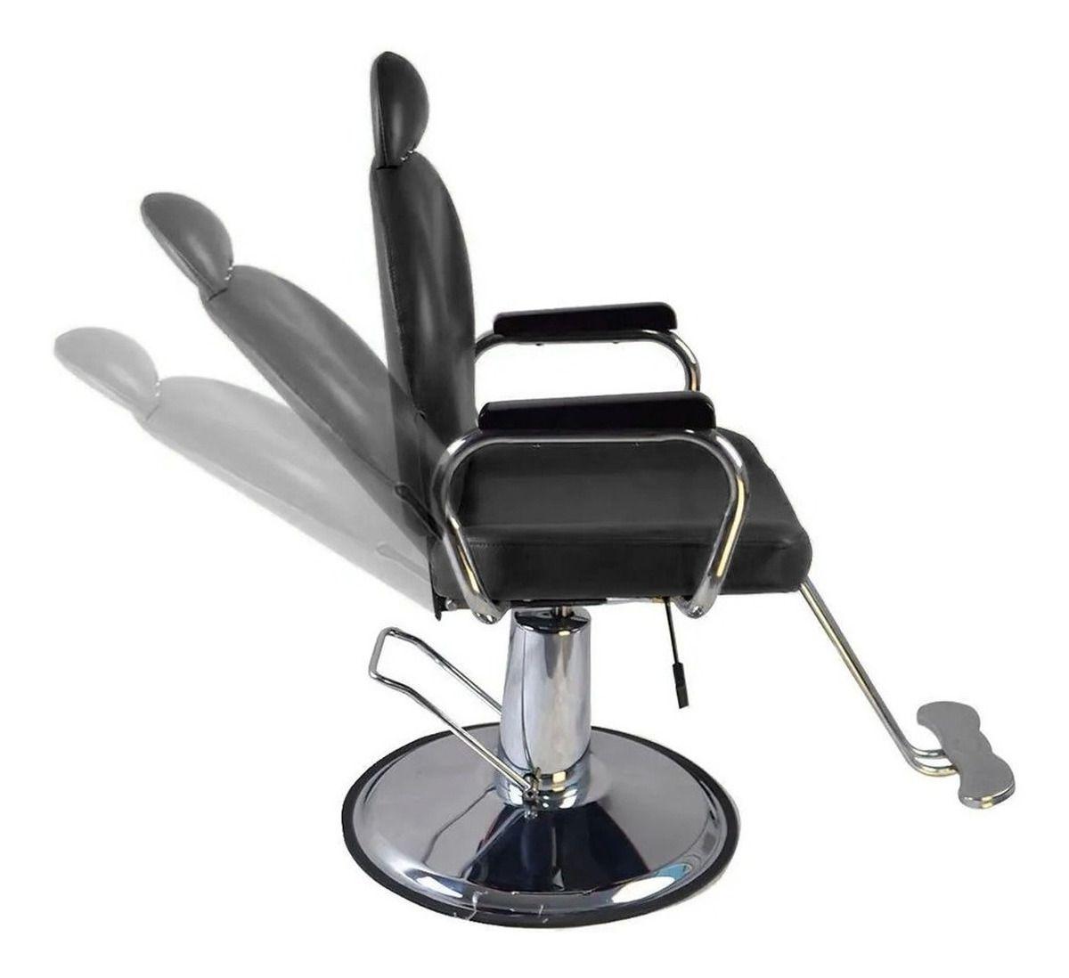 Peluqueria Barbero Silla Hidraulica Profesional Negra-2