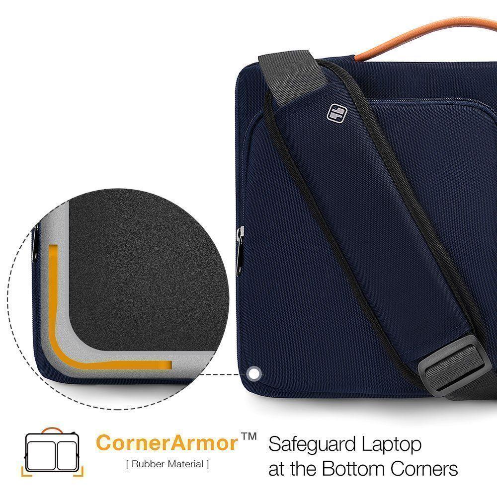 TOMTOC- BOLSO DE HOMBRO A42 PARA NOTEBOOK/MACBOOK 14''- AZUL OSCURO-1