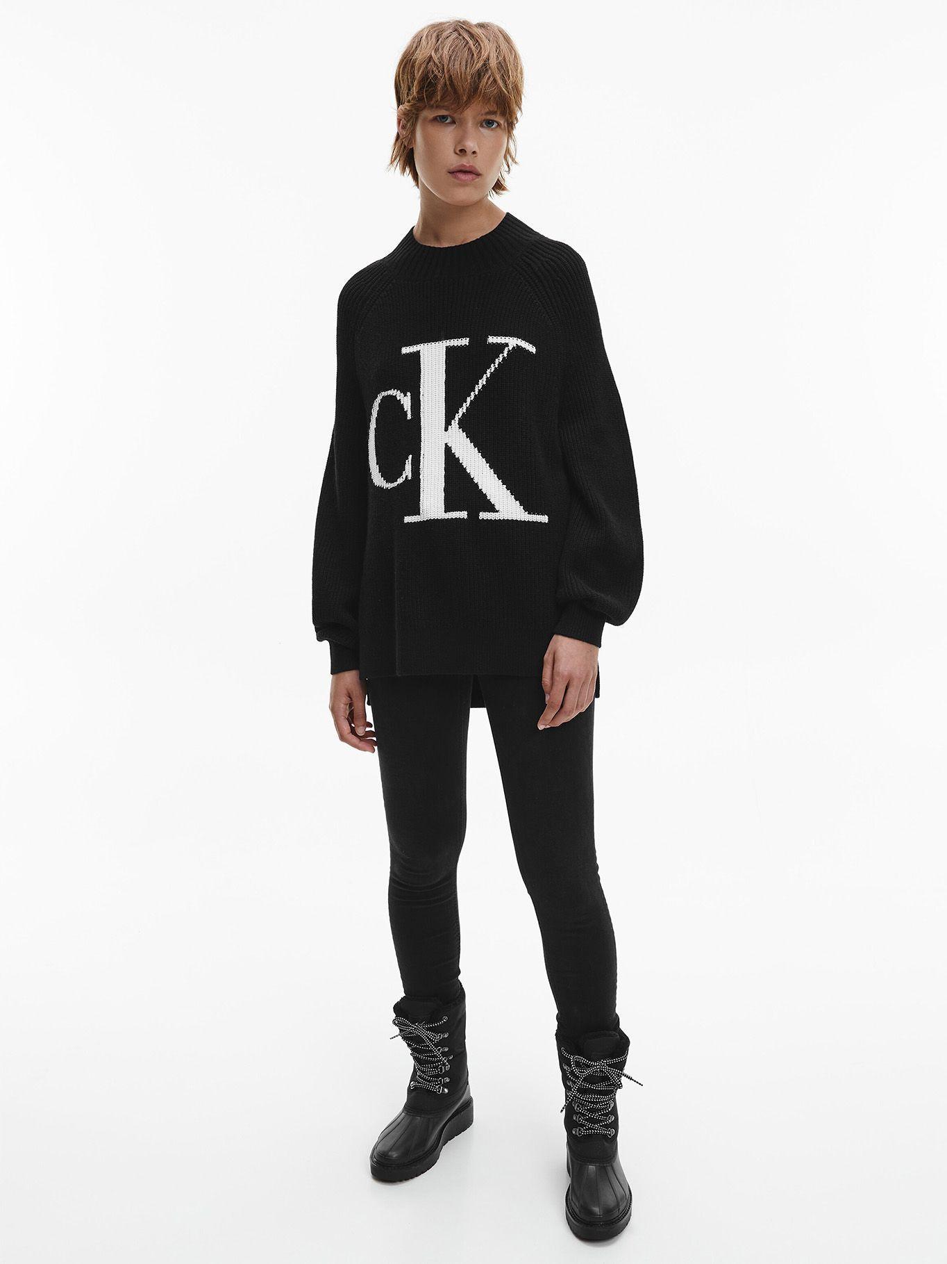 Suéter Ck Raglan Negro Calvin Klein-1