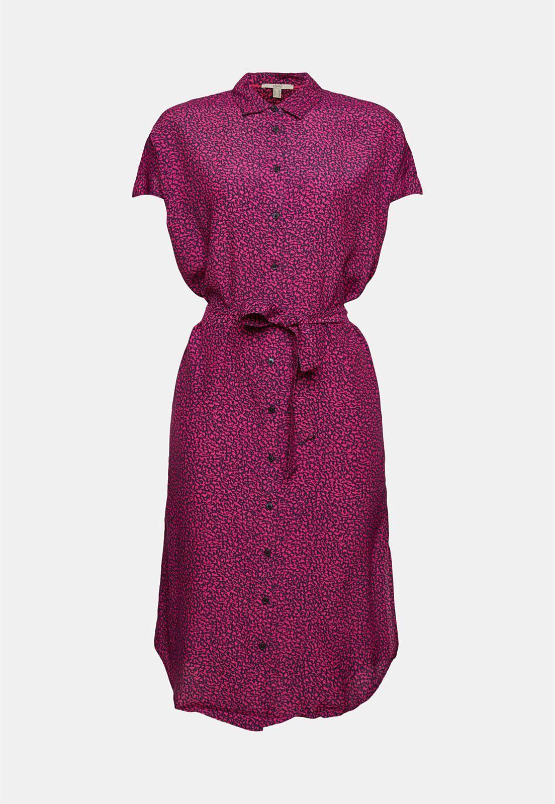 Vestido Midi Manga Corta Estampado Esprit-3