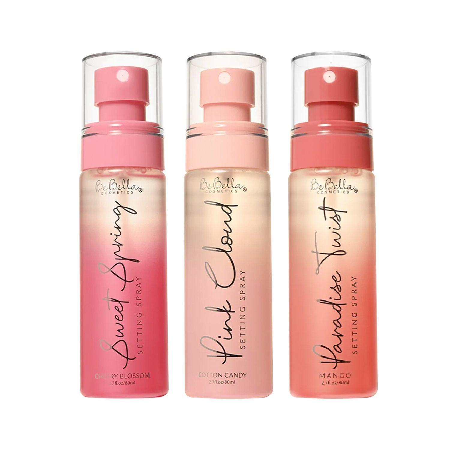 Set Colección 3 Spray Fijadores de Maquillaje BeBella Cosmetics-0