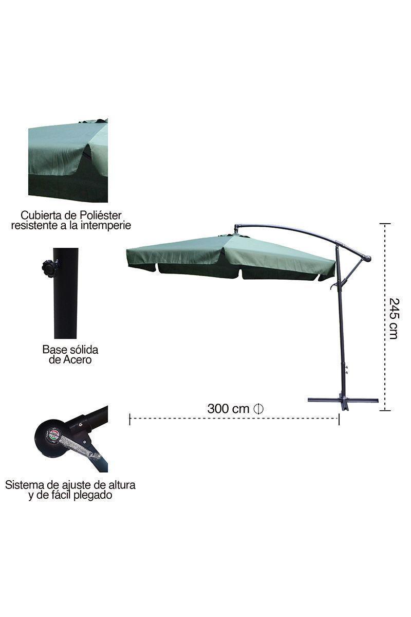 Quitasol Bora Bora NOVAHUS Verde-2