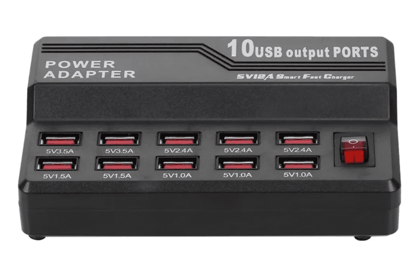 Estación De Carga Inteligente Con 10 Puertos Usb Base De Car-0
