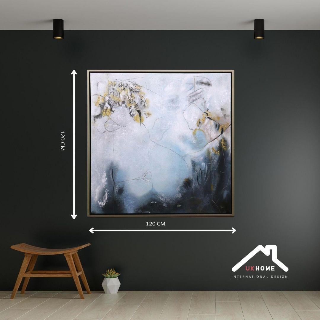 Cuadro Oleo sobre Tela con Marco 120x120 | UKHOME-4