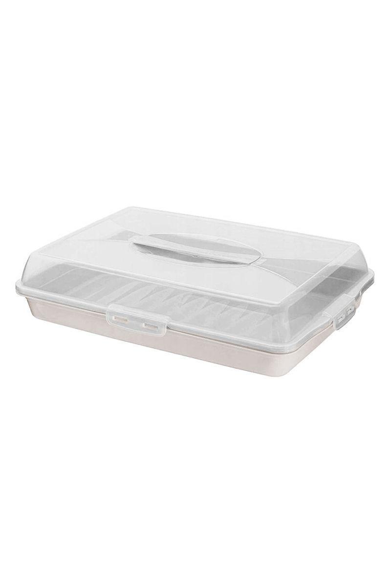 Caja Porta Alimentos Rectangular Blanco-0