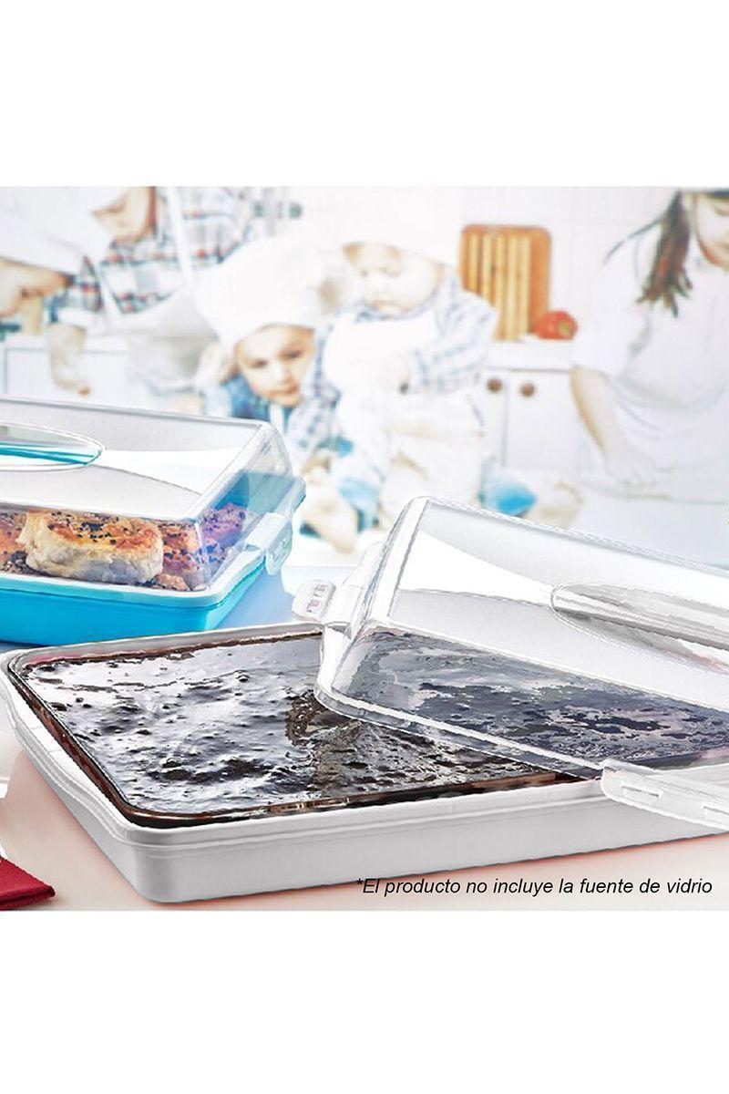 Caja Porta Alimentos Rectangular Blanco-5