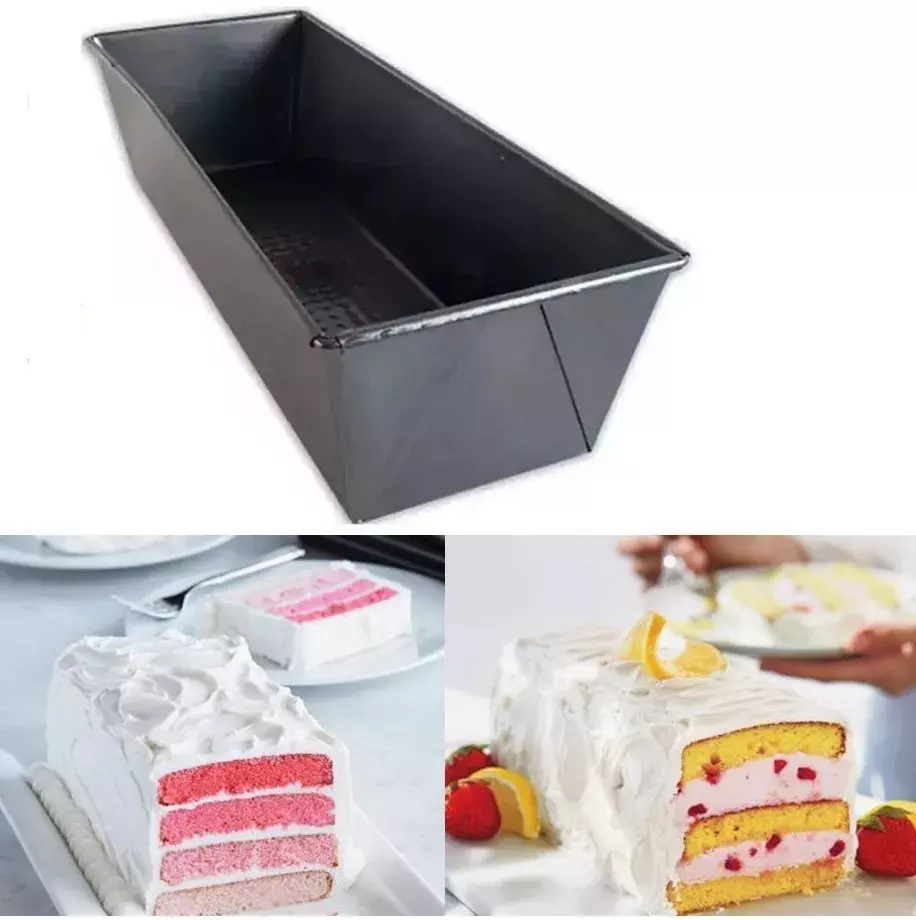 4 Molde Pan Molde Para Pan De Molde Rectangular Queque 30cm-4