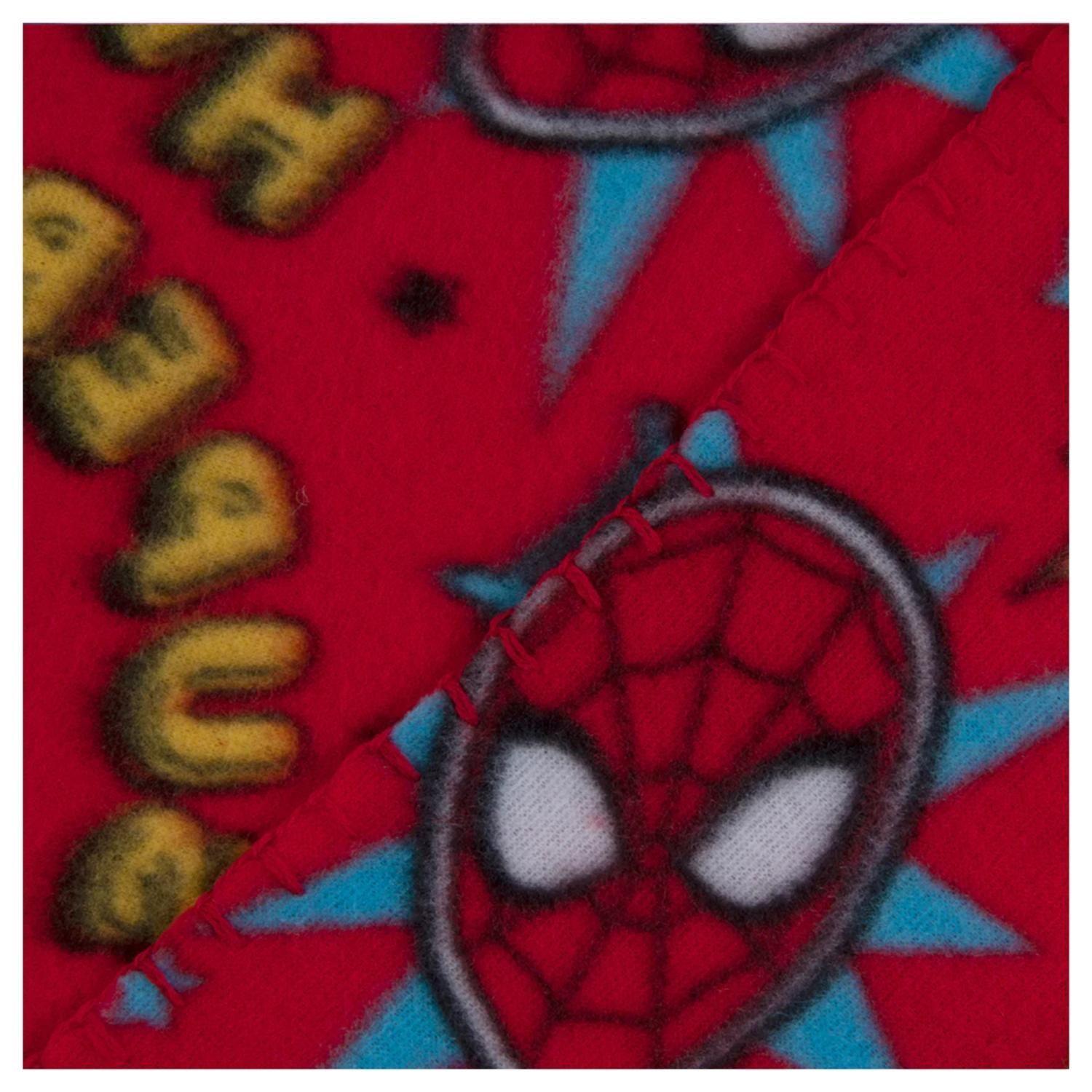 Manta De Polar Infantil 115x130cm Rojo SpiderMan Mashini-1