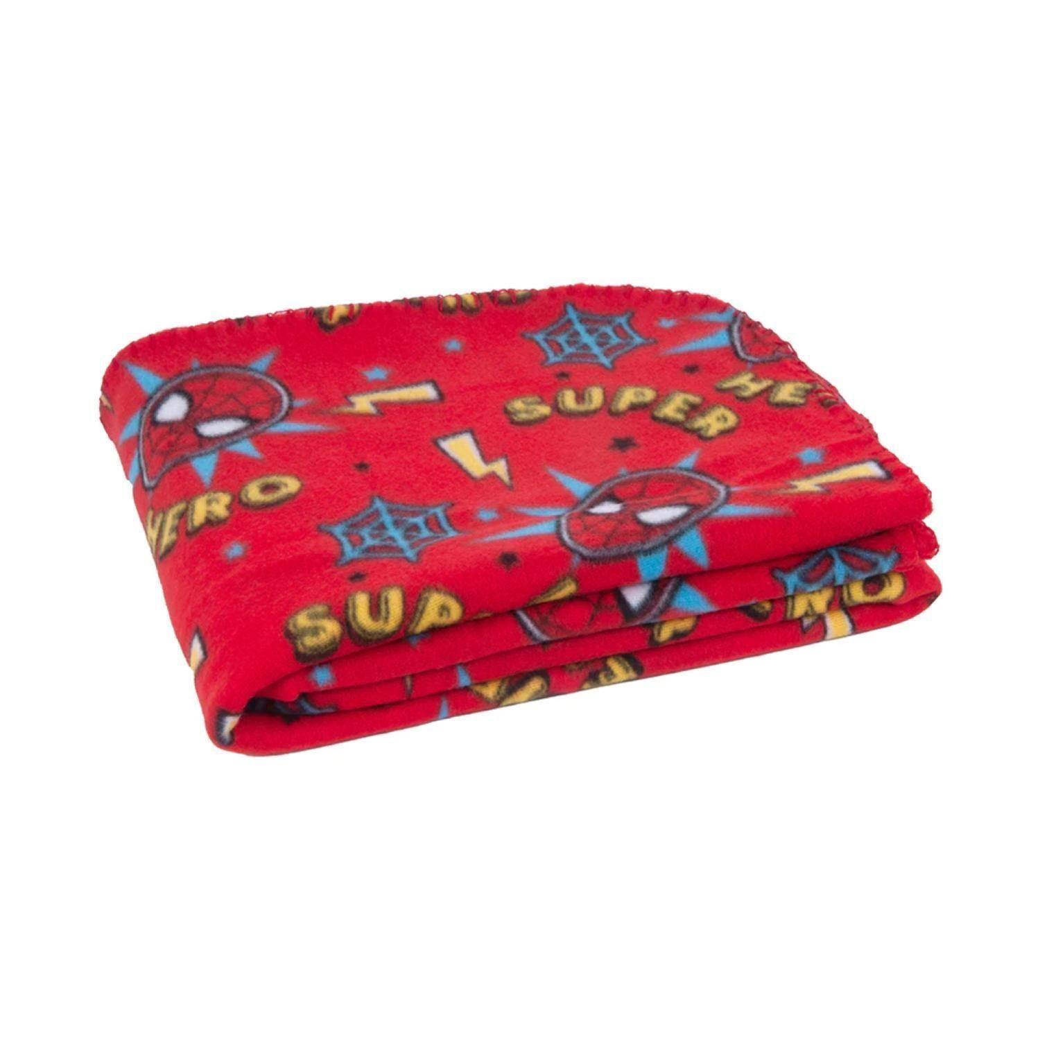 Manta De Polar Infantil 115x130cm Rojo SpiderMan Mashini-2