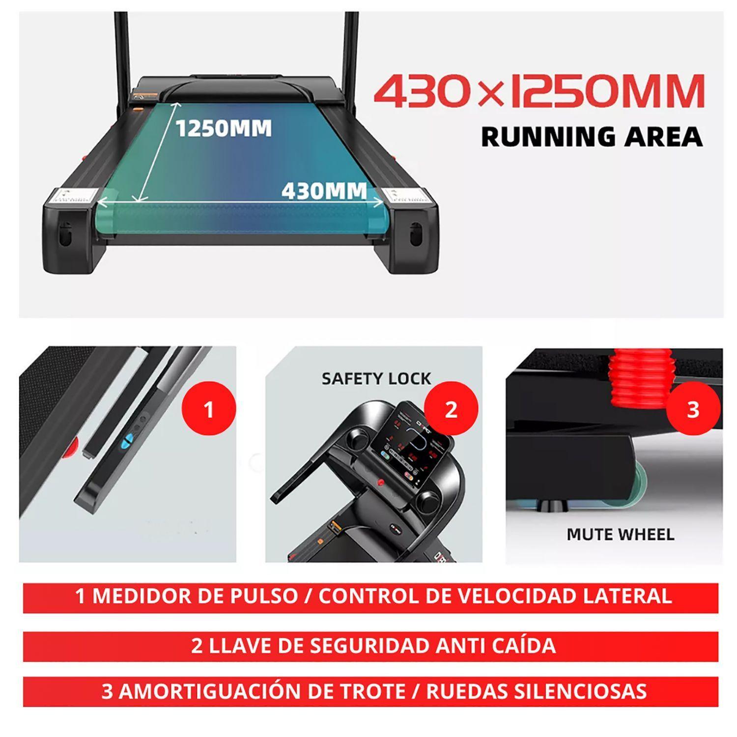 Trotadora Eléctrica Alta Gama Auto Inclinación YEP1013-5