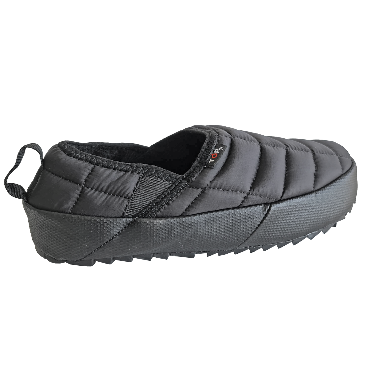 Pantufla Interior Y Exterior Negra Top-3
