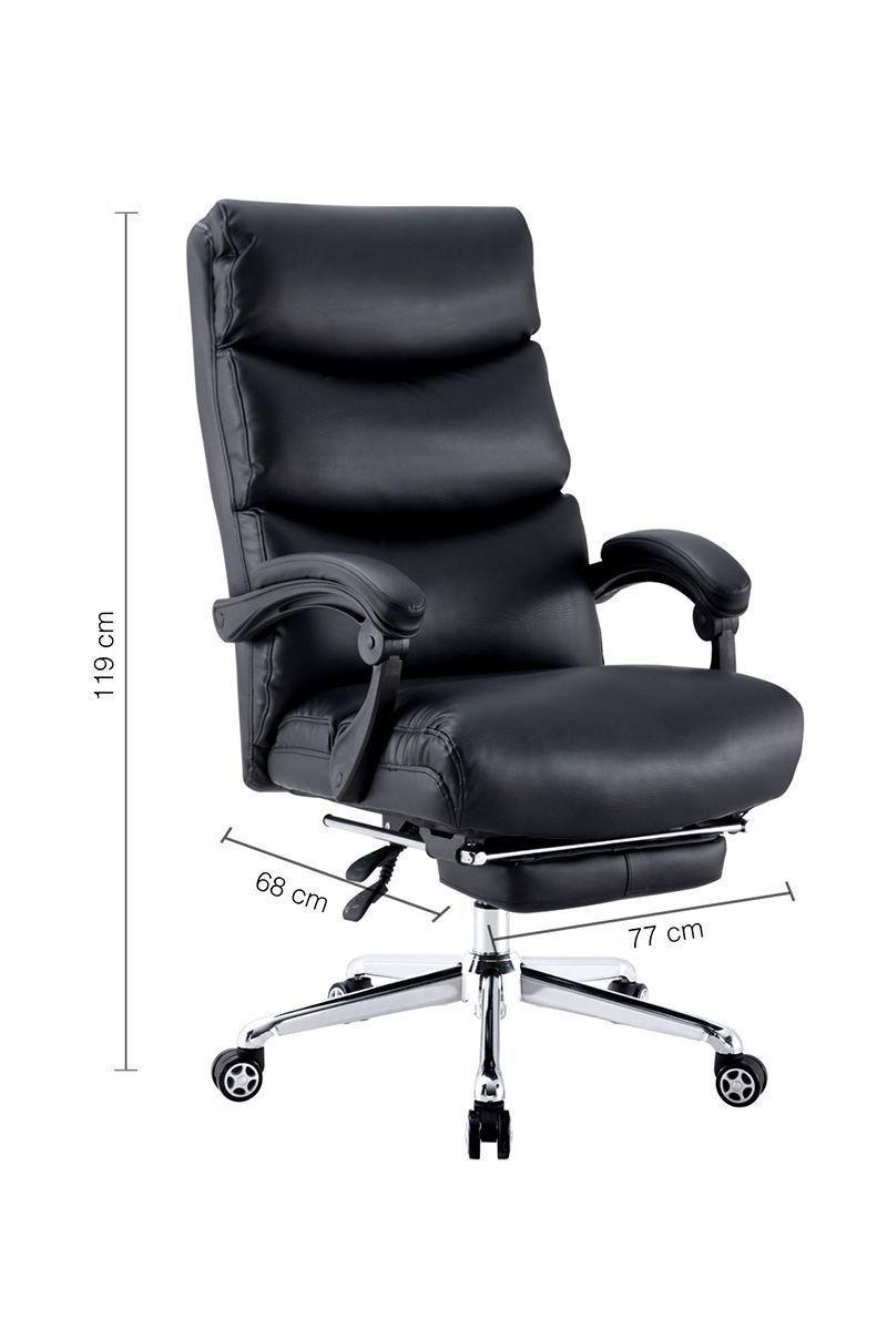 Silla Reclinable de Oficina Reggente Negro-2
