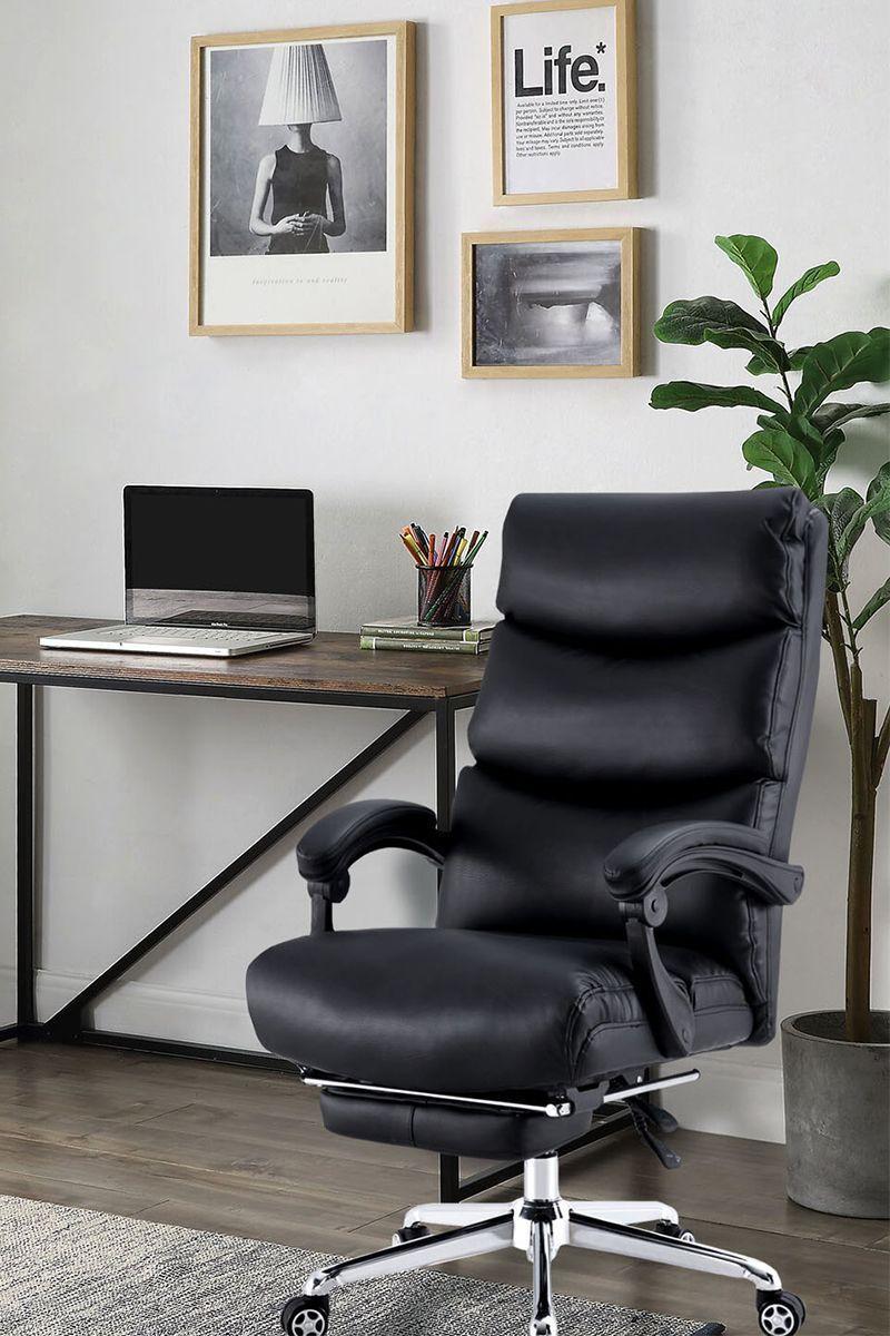 Silla Reclinable de Oficina Reggente Negro-5