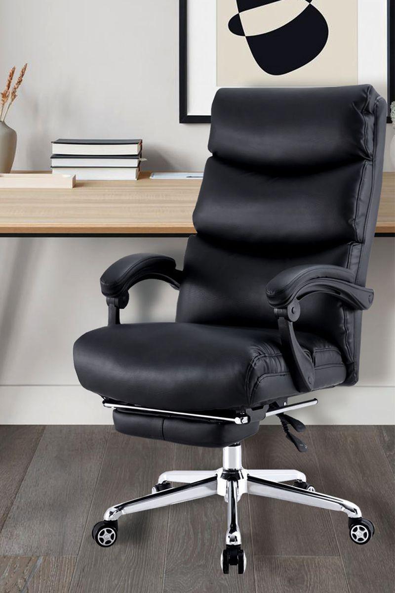 Silla Reclinable de Oficina Reggente Negro-1