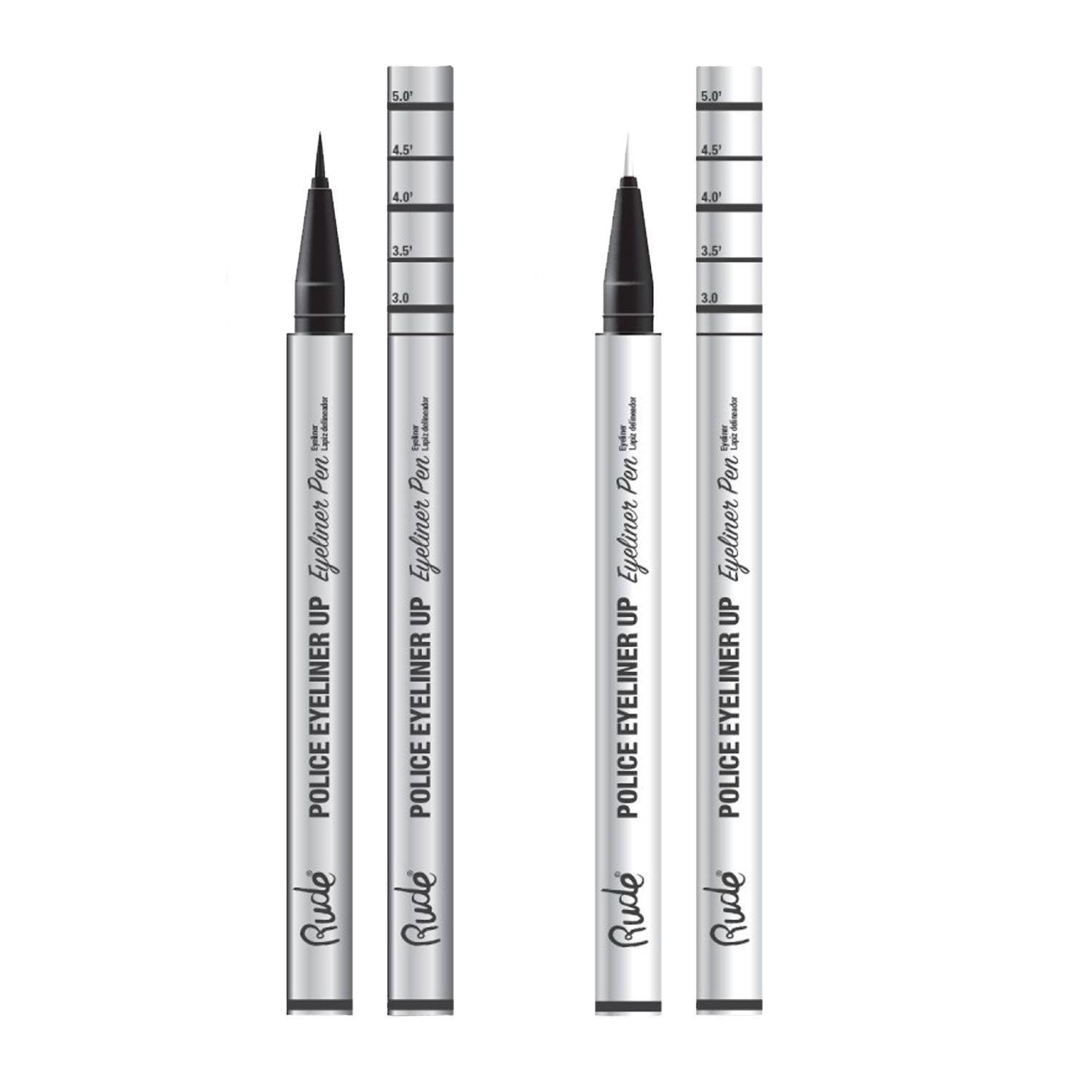 Set de 2 Delineadores Negro y Blanco "Police Eyeliner Up" Rude-0